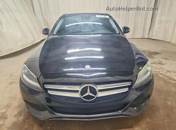 55SWF4JBXGU149624 2016 MERCEDES-BENZ C Black Դիմացի տեսք