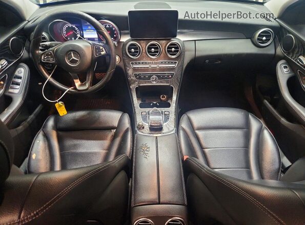 55SWF4JBXGU149624 2016 MERCEDES-BENZ C Black Առջևի վահանակի տեսք