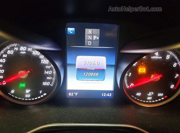 55SWF4JBXGU149624 2016 MERCEDES-BENZ C Black Սարքավորումների վահանակի տեսք