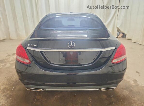 55SWF4JBXGU149624 2016 MERCEDES-BENZ C Black Հետևի տեսք