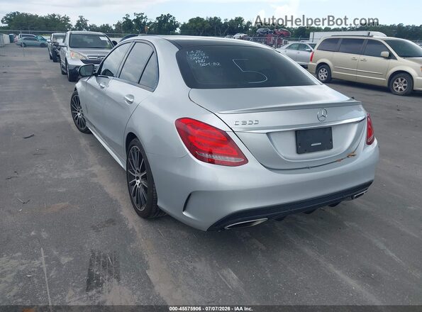 55SWF4JBXGU156606 2016 MERCEDES-BENZ C-CLASS Silver Հետևի ձախ
