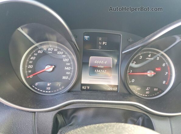 55SWF4JBXGU178458 2016 MERCEDES-BENZ C Серебряный Вид щитка приборов