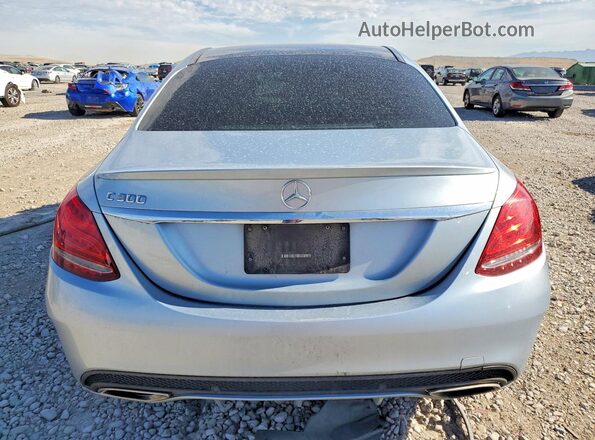 55SWF4JBXGU178458 2016 MERCEDES-BENZ C Серебряный Вид сзади