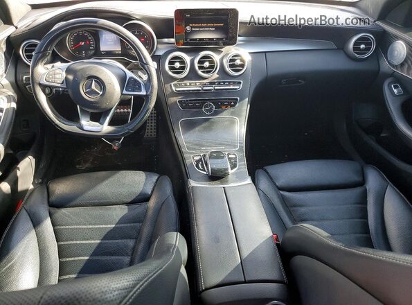 55SWF4JBXGU178458 2016 MERCEDES-BENZ C Серебряный Вид панели приборов