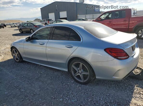 55SWF4JBXGU178458 2016 MERCEDES-BENZ C Серебряный Задняя левая четверть
