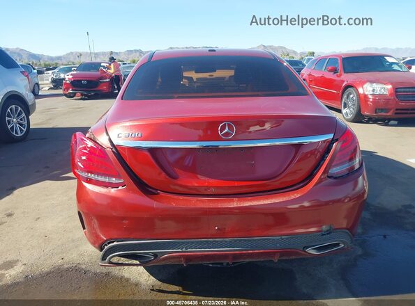 55SWF4JBXHU180941 2017 MERCEDES-BENZ C-CLASS Maroon 