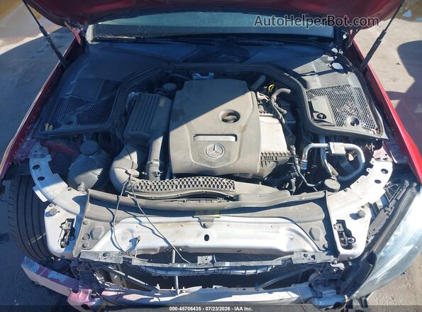 55SWF4JBXHU180941 2017 MERCEDES-BENZ C-CLASS Maroon Rear view