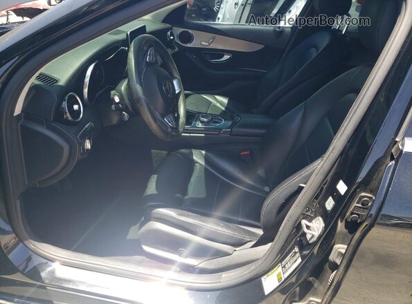 55SWF4JBXHU204574 2017 MERCEDES-BENZ C Black Vista interior delantera