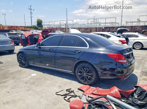 55SWF4JBXHU204574 2017 MERCEDES-BENZ C Black Trasero izquierdo