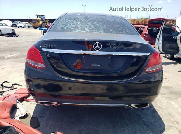 55SWF4JBXHU204574 2017 MERCEDES-BENZ C Black Vista trasera
