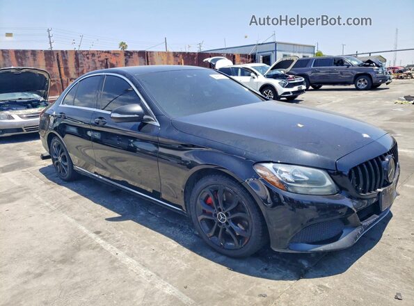 55SWF4JBXHU204574 2017 MERCEDES-BENZ C Black Delantero derecho