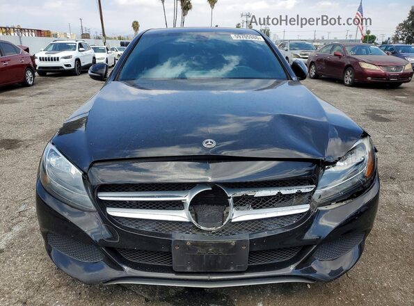 55SWF4JBXJU238231 2018 MERCEDES-BENZ C Black Widok z przodu