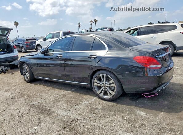 55SWF4JBXJU238231 2018 MERCEDES-BENZ C Black Tył lewy