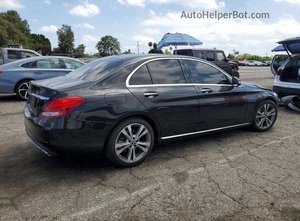 55SWF4JBXJU238231 2018 MERCEDES-BENZ C Black Tył prawy