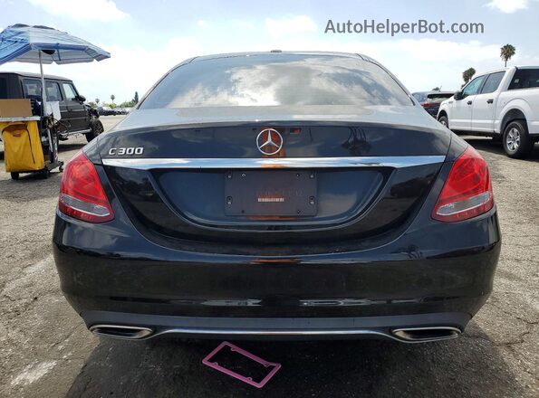 55SWF4JBXJU238231 2018 MERCEDES-BENZ C Black Widok z tyłu