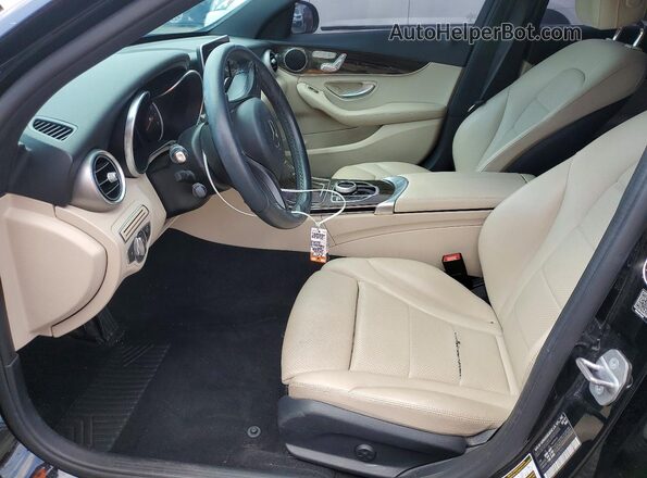 55SWF4JBXJU238231 2018 MERCEDES-BENZ C Black Widok wnętrza z przodu