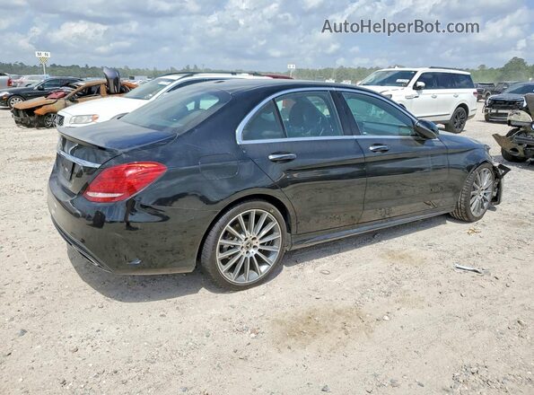 55SWF4JBXJU266756 2018 MERCEDES-BENZ C Black Հետևի աջ