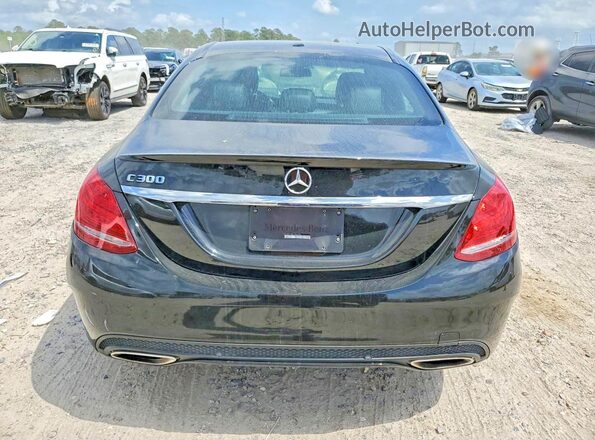 55SWF4JBXJU266756 2018 MERCEDES-BENZ C Black Հետևի տեսք