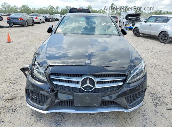 55SWF4JBXJU266756 2018 MERCEDES-BENZ C Black Դիմացի տեսք