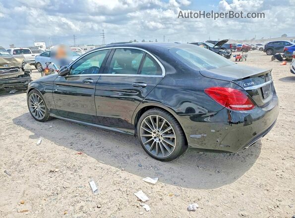 55SWF4JBXJU266756 2018 MERCEDES-BENZ C Black Հետևի ձախ