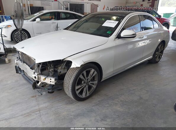 55SWF4JBXJU270340 2018 MERCEDES-BENZ C-CLASS White Передня ліва чверть