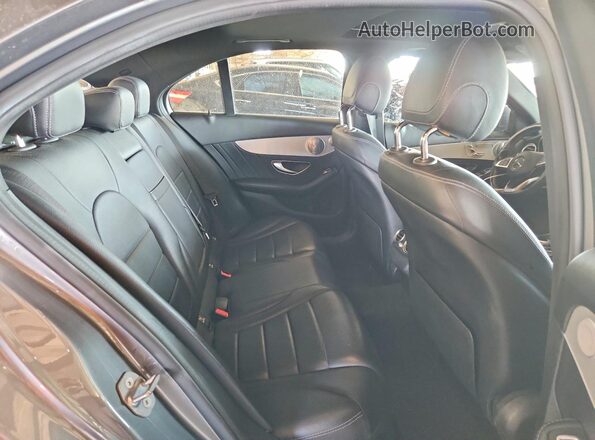 55SWF4JBXJU270984 2018 MERCEDES-BENZ C Gray Rear seats view