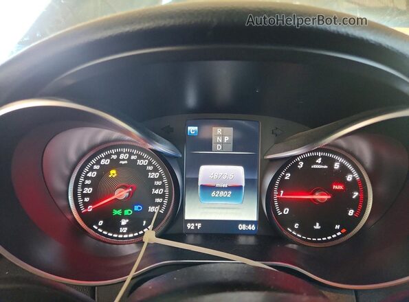55SWF4JBXJU270984 2018 MERCEDES-BENZ C Gray Instrument cluster view