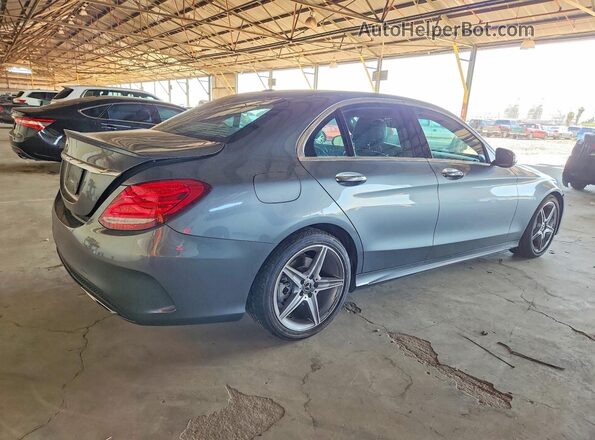 55SWF4JBXJU270984 2018 MERCEDES-BENZ C Gray Rear right