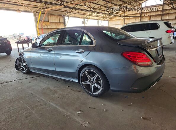 55SWF4JBXJU270984 2018 MERCEDES-BENZ C Gray Rear left
