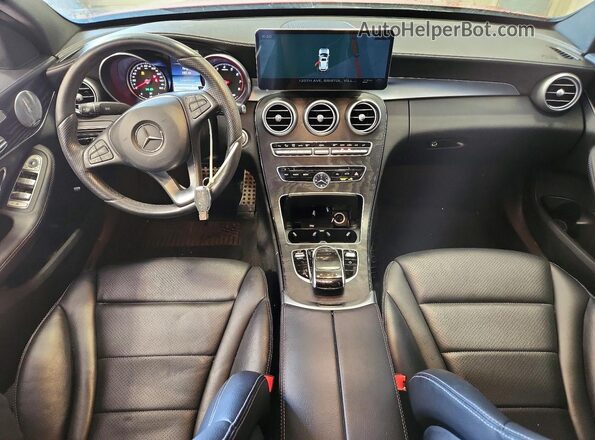 55SWF4KB0GU125122 2016 MERCEDES-BENZ C Red Առջևի վահանակի տեսք