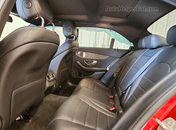 55SWF4KB0GU125122 2016 MERCEDES-BENZ C Red Հետևի նստատեղերի տեսք