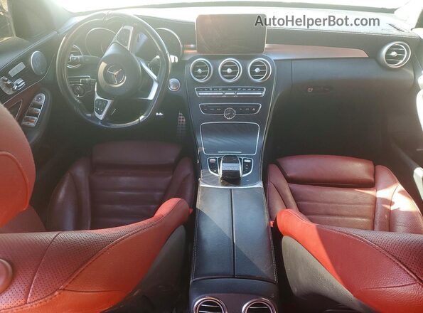 55SWF4KB0GU127520 2016 MERCEDES-BENZ C Серый Вид панели приборов