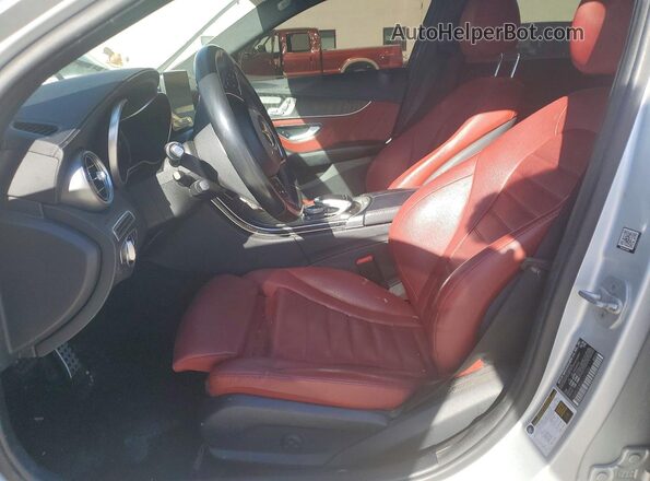55SWF4KB0GU127520 2016 MERCEDES-BENZ C Серый Вид салона спереди