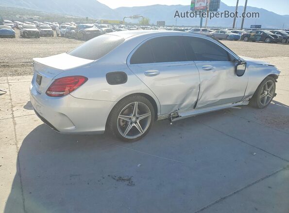55SWF4KB0GU127520 2016 MERCEDES-BENZ C Серый Задняя правая четверть