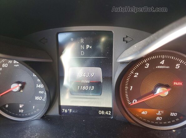 55SWF4KB0GU127520 2016 MERCEDES-BENZ C Серый Вид щитка приборов