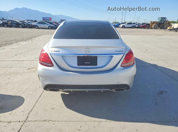 55SWF4KB0GU127520 2016 MERCEDES-BENZ C Серый Вид сзади