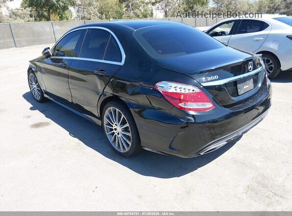 55SWF4KB0GU135777 2016 MERCEDES-BENZ C-CLASS Black Tył lewy