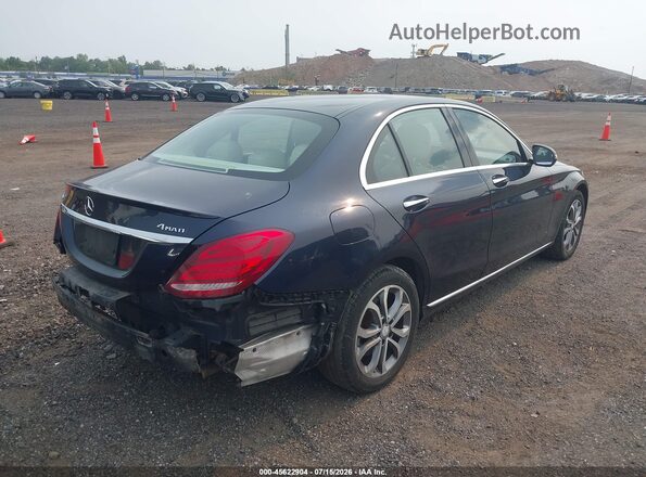 55SWF4KB0GU140753 2016 MERCEDES-BENZ C-CLASS Синий Задняя правая четверть