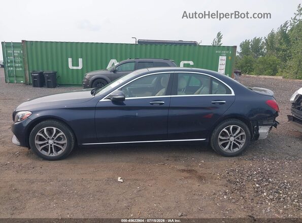 55SWF4KB0GU140753 2016 MERCEDES-BENZ C-CLASS Синий Панорамный вид салона 360°