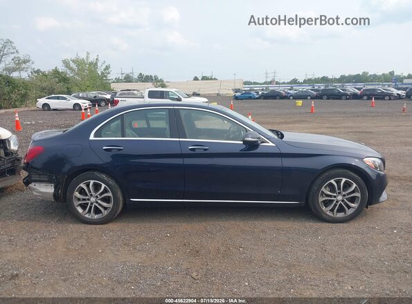 55SWF4KB0GU140753 2016 MERCEDES-BENZ C-CLASS Синий Вид задней части салона