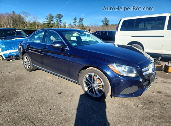 55SWF4KB0GU161795 2016 MERCEDES-BENZ C-CLASS Blue წინა მარჯვენა