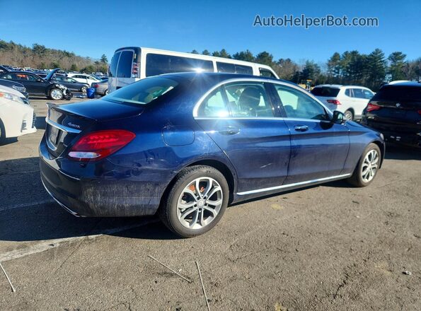 55SWF4KB0GU161795 2016 MERCEDES-BENZ C-CLASS Blue უკანა მარჯვენა
