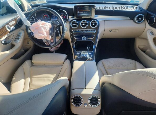 55SWF4KB0GU161795 2016 MERCEDES-BENZ C-CLASS Blue წინა პანელის ხედი