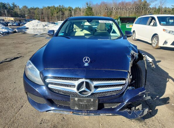 55SWF4KB0GU161795 2016 MERCEDES-BENZ C-CLASS Blue წინა ხედი