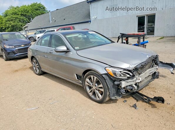 55SWF4KB0GU162459 2016 MERCEDES-BENZ C Silver Przód prawy