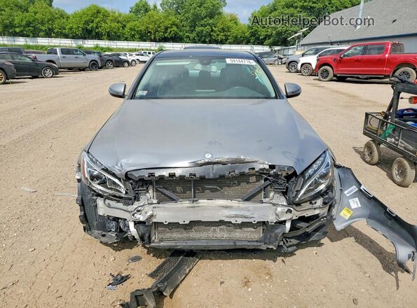 55SWF4KB0GU162459 2016 MERCEDES-BENZ C Silver Widok z przodu