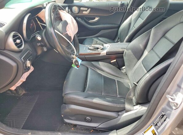 55SWF4KB0GU162459 2016 MERCEDES-BENZ C Silver Widok wnętrza z przodu