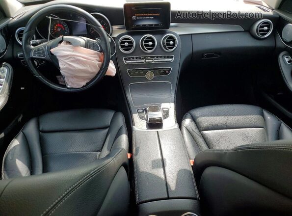 55SWF4KB0GU162459 2016 MERCEDES-BENZ C Silver Widok deski rozdzielczej