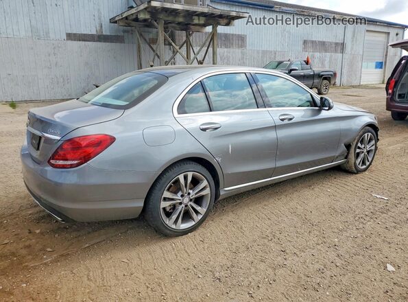 55SWF4KB0GU162459 2016 MERCEDES-BENZ C Silver Tył prawy