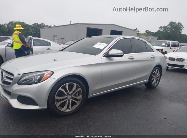 55SWF4KB0GU178368 2016 MERCEDES-BENZ C-CLASS Silver Front left